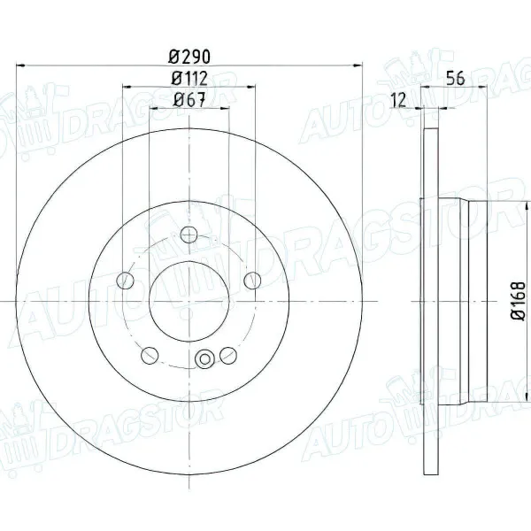 Kočioni diskovi MERCEDES E-KLASSE (W210), 95-03; 
