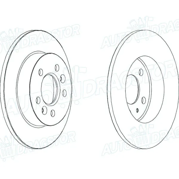 Kočioni diskovi RENAULT LAGUNA I (B/K56), 93-01; SAFRANE (B54), 92-00; 