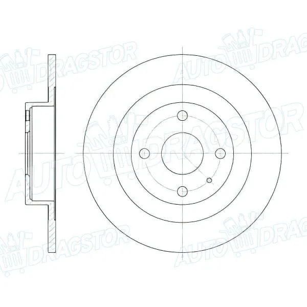 Kočioni diskovi MAZDA 323 (BJ), 98-03; 323 F (BJ), 98-03; 