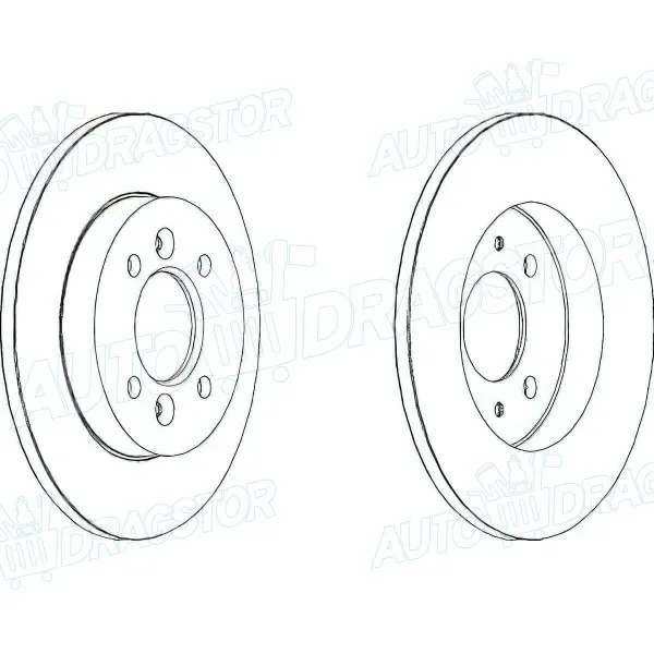 Kočioni diskovi RENAULT LAGUNA I (B/K56), 93-01; SAFRANE (B54), 92-00; 