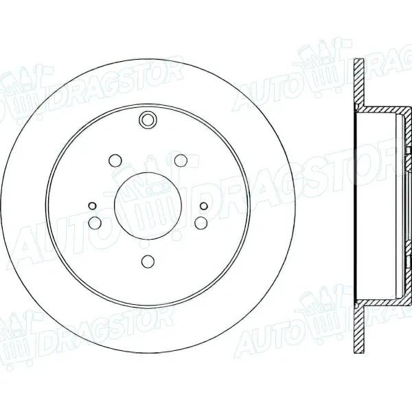 Kočioni diskovi MITSUBISHI GRANDIS (NAOW), 04-11; 