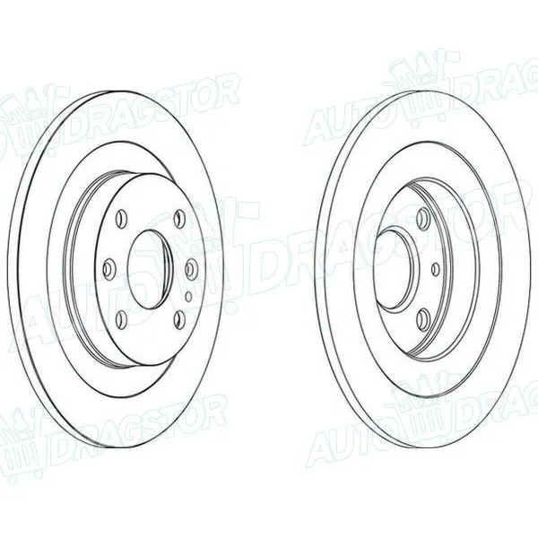 Kočioni diskovi MAZDA 323 (BG), 89-94; 323 F (BG), 89-94; MX-3 (EC), 91-98; MX-5 (NA), 89-98; MX-5 (NB), 98-05; 