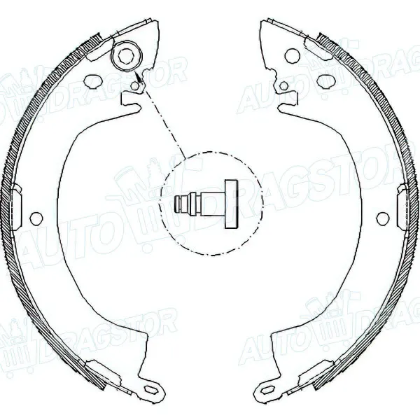 Kočioni paknovi MITSUBISHI L200, 86-96; L300 (L030P/W/P00V/W), 86-94; L300 (L030PW), 80-86; L300 (P1_T), 94-07; MONTERO (L040), 82-92; PAJERO (L040), 82-92; 