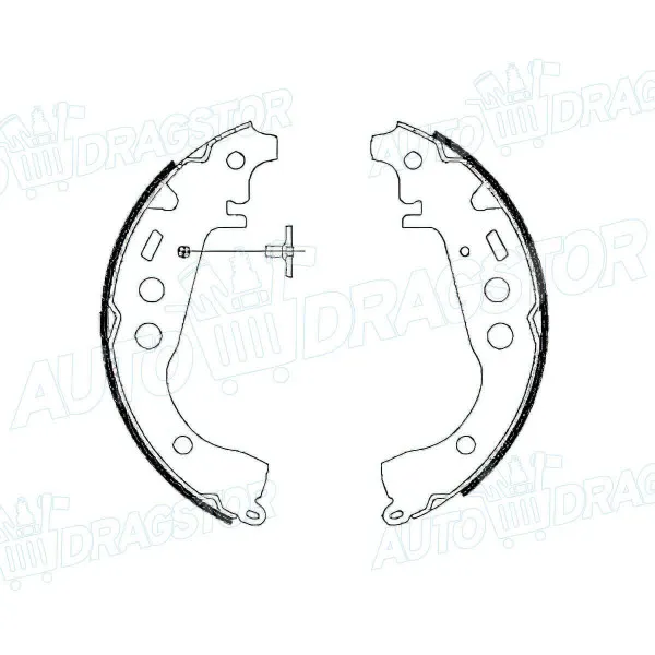 Kočioni paknovi TOYOTA IQ (AJ1), 09-; PRIUS (NHW10/NHW11), 97-03; YARIS (XP10), 99-06; YARIS VERSO (NCP/NLP), 99-05; 