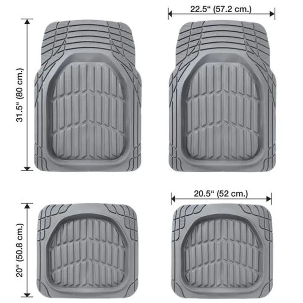 UNIVERZALNE GUMENE PATOSNICE 4KOM SIVE 