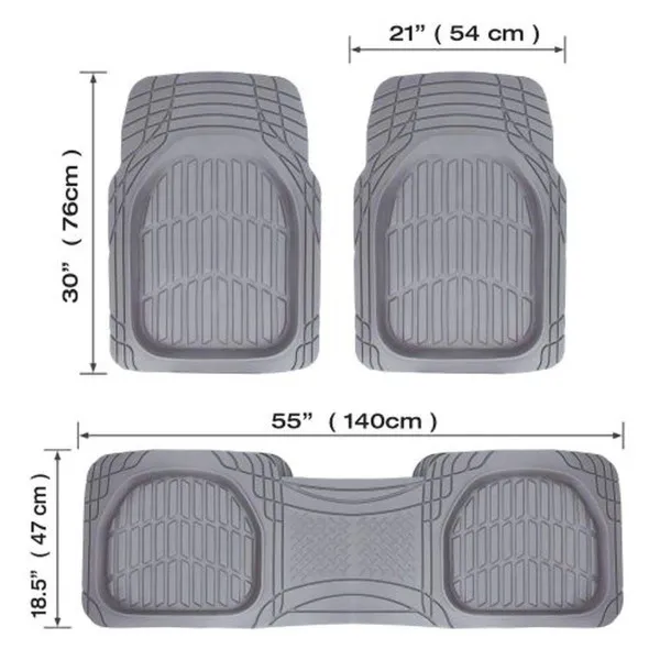 UNIVERZALNE GUMENE PATOSNICE 3KOM SIVE BOJA 