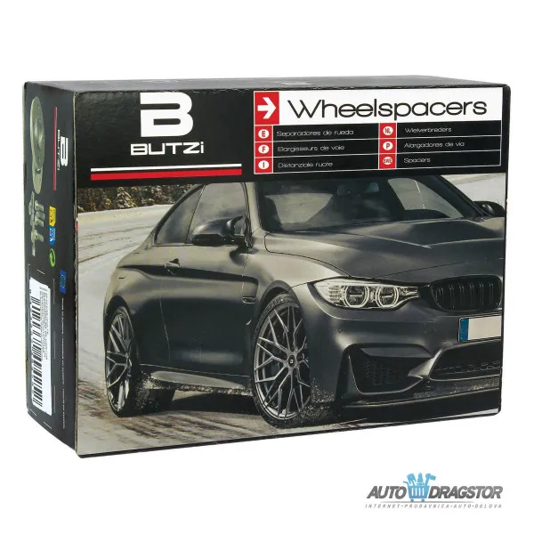 SET 2 DISTANCERA I 8 ŠRAFOVA ZA AUDI,VOLKSWAGEN/SEAT/ŠKODA SA 5 RUPA 12MM M14 5x112x57.1 