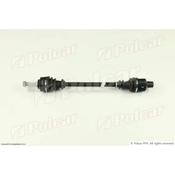 Poluosovina RENAULT CLIO II (B0/1/2), 98-12; KANGOO (KC/FC), 98-08; SYMBOL, 02-08; THALIA (LB0/1/2), 99-08; 