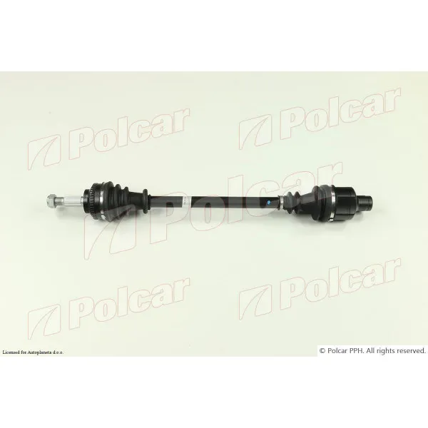 Poluosovina RENAULT CLIO II (B0/1/2), 98-12; KANGOO (KC/FC), 98-08; 
