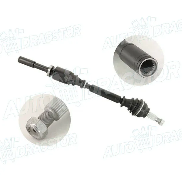 Poluosovina RENAULT LAGUNA II (G), 01-07; 