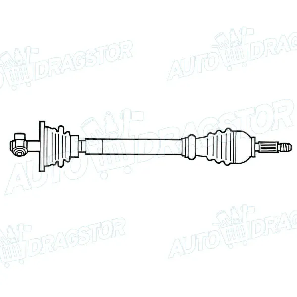 Poluosovina FIAT MAREA (185), 96-02; 