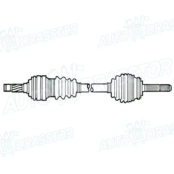 Poluosovina HONDA CIVIC (EG/EJ/EH9), 91-95; CIVIC (EJ/EK), 95-01; CIVIC (MA/MB/MC2), 95-01; 
