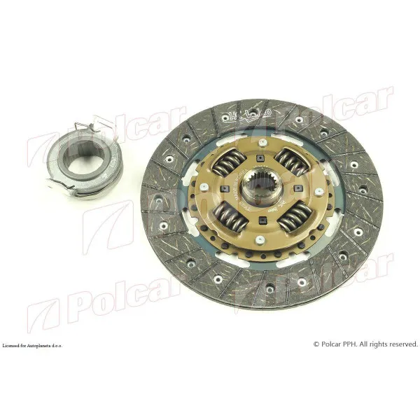 Kvačilo/komplet za zamenu (korpa lamela druk-lager) TOYOTA CARINA II (T15/T17), 83-92; CELICA (T16), 86-89; COROLLA (E10), 92-97; COROLLA (E11), 97-02; COROLLA 