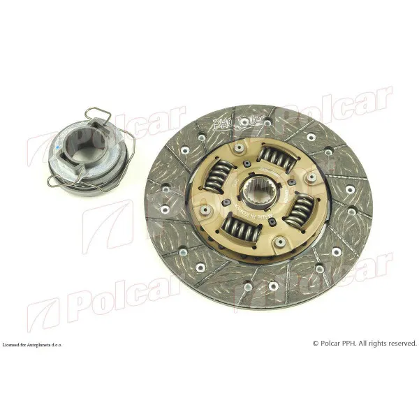 Kvačilo/komplet za zamenu (korpa lamela druk-lager) DAIHATSU CHARADE (G100/101/G102), 87-94; 