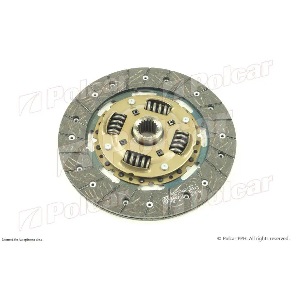 Disk kvačila/lamela TOYOTA CARINA II (T15/T17), 83-92; CELICA (A60), 81-85; CELICA (T16), 86-89; COROLLA (E10), 92-97; COROLLA (E11), 97-02; COROLLA (E12), 02- 