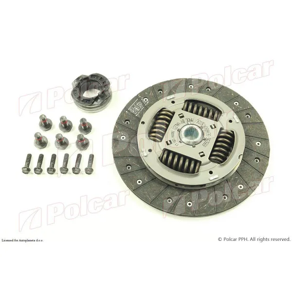 Kvačilo/komplet za zamenu (korpa lamela druk-lager) AUDI, SEAT, SKODA, VOLKSWAGEN 