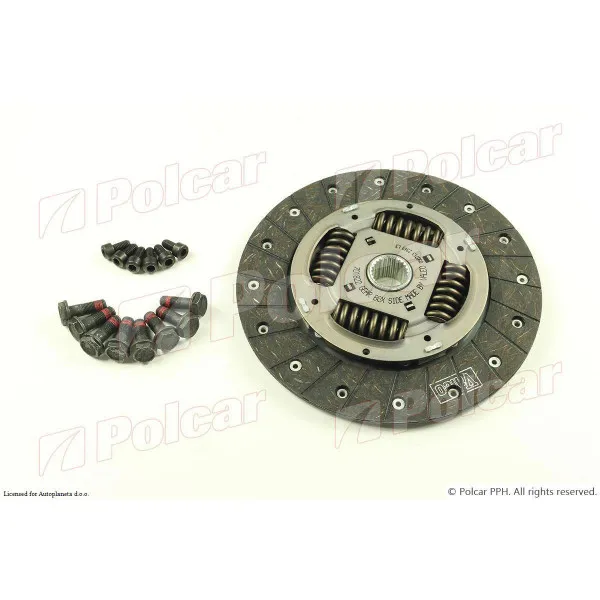 Kvačilo/komplet za zamenu (korpa lamela druk-lager) MERCEDES SPRINTER/CLASSIC 208-416 (W901-905/909), 95-; V-KLASSE (W638), 96-03; VITO (W638), 96-03; 