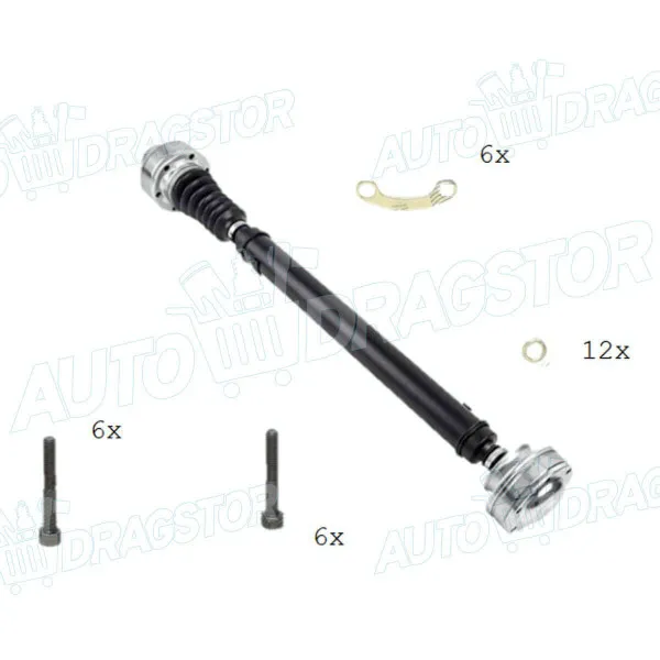 Poluosovina JEEP CHEROKEE (KJ), 01-08; GRAND CHEROKEE (WJ/WG), 98-04; 