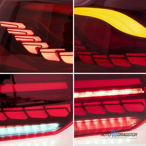 VW GOLF 6 2008-2012 ŠTOP LAMPA LED SA DINAMIČKIM MIGAVCEM-SET 4KOM 