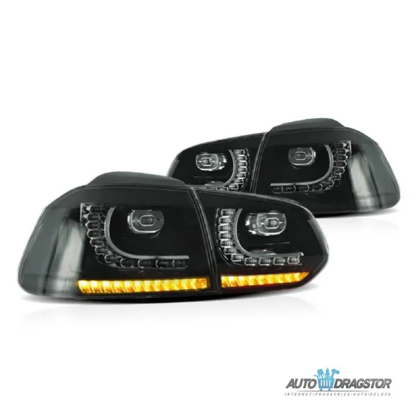 VW GOLF 6 2008-2012 DINAMIČKE ZATAMLJENE LED ŠTOP LAMPE-SET 4KOM 