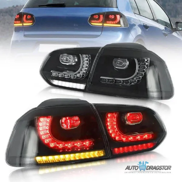 VW GOLF 6 2008-2012 DINAMIČKE ZATAMLJENE LED ŠTOP LAMPE-SET 4KOM 