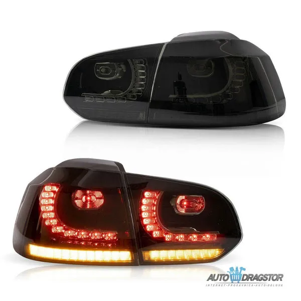 VW GOLF 6 2008-2012 DINAMIČKE ZATAMLJENE LED ŠTOP LAMPE-SET 4KOM 