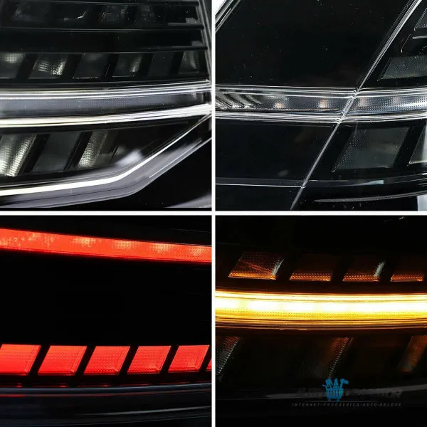 VW GOLF 7 2008-2012 ZATAMLJENE DINAMICKE ŠTOP LAMPE R-OPTIK SET-4KOM 