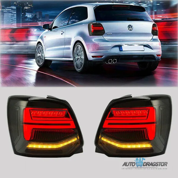 VW POLO (6R,6C) ZATAMLJENE ŠTOP LAMPE SA DINAMIČKIM MIGAVCEM-SET 2 KOM 