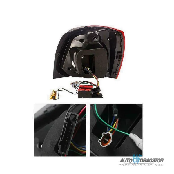 VW POLO (6R,6C) ZATAMLJENE ŠTOP LAMPE SA DINAMIČKIM MIGAVCEM-SET 2 KOM 
