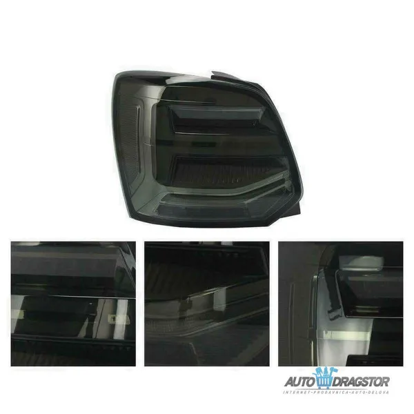 VW POLO (6R,6C) ZATAMLJENE ŠTOP LAMPE SA DINAMIČKIM MIGAVCEM-SET 2 KOM 