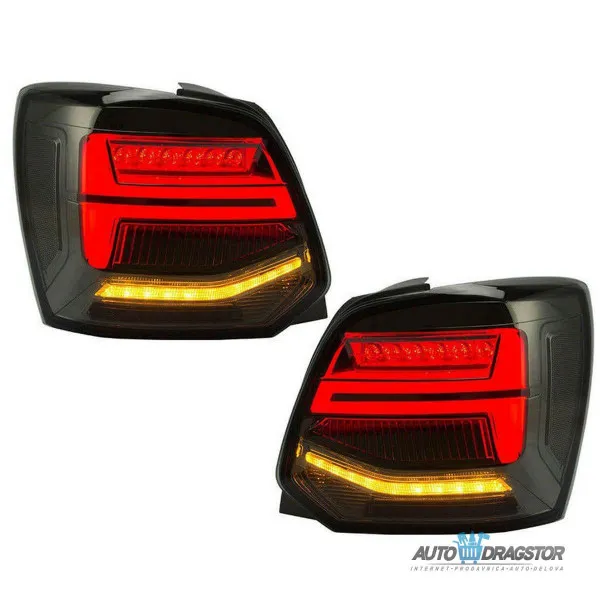 VW POLO (6R,6C) ZATAMLJENE ŠTOP LAMPE SA DINAMIČKIM MIGAVCEM-SET 2 KOM 