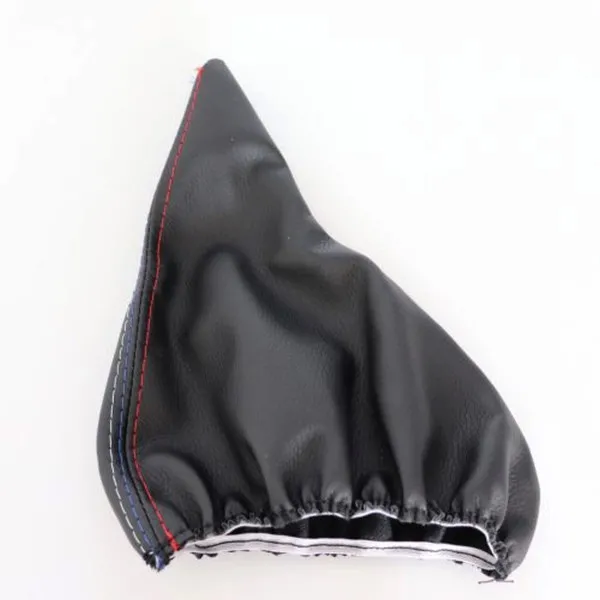 BMW E36/E46 KOŽICA ZA MENJAČ I RUČNU KOČNICU SET SA CRVENO/PLAVO/BELIM KONCEM 