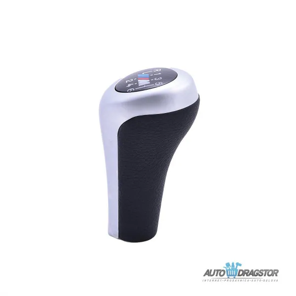 BMW RUČICA MENJAČA SA 6 BRZINA SA M LOGOM SILVER MAT/HROM 