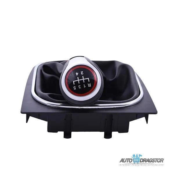 VOLKSWAGEN GOLF 5/GOLF 5/GOLF 5 PLUS/JETTA 2006-2012 RUČICA MENJAČA SA KOŽICOM 5 BRZINA I CRVENIM KR 