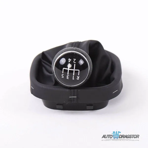 VOLKSWAGEN CADDY/TOURAN RUČICA MENJAČA SA KOŽOM 5 BR VOLKSWAGEN CADDY 2004-2009 TOURAN 2003-2011 