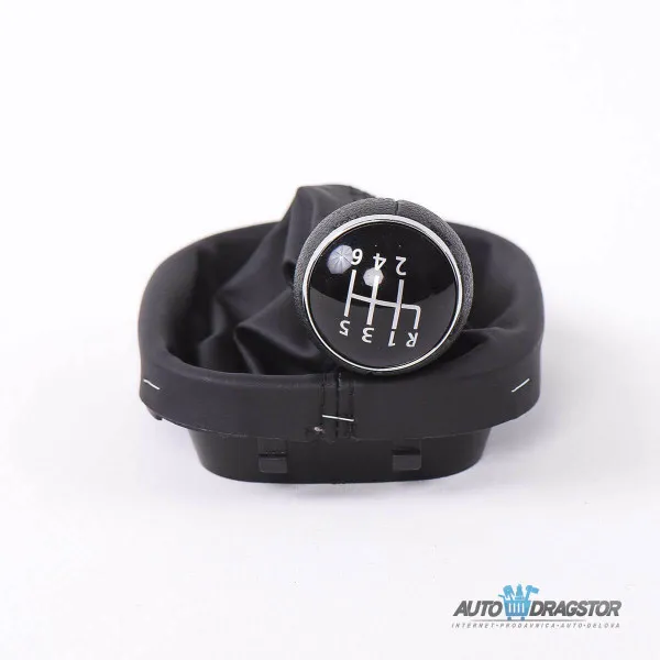 VOLKSWAGEN CADDY/TOURAN RUČICA MENJAČA SA KOŽOM 6 BR VOLKSWAGEN CADDY 2004-2009 TOURAN 2003-2011 