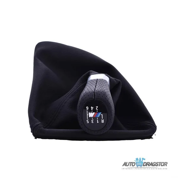 BMW 1 E81/E82/E87/E88 RUČICA MENJAČA SA KOŽOM 6 BRZINA I M LOGOOM 