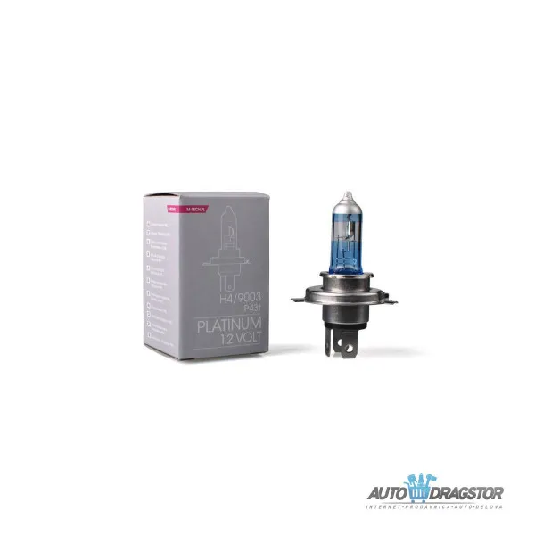 SIJALICA 12V H4 60/55W PLATINUM +130% VIŠE SVETLA 