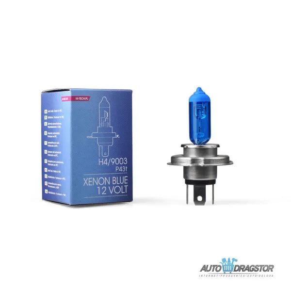 SIJALICA 12V H4 60/55W XENON BLUE 