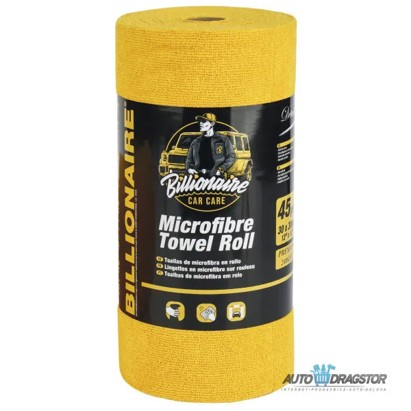 VIŠEKRATNE MIKROFIBER KRPE U ROLNI 45KOM 30x30CM 240GSM 