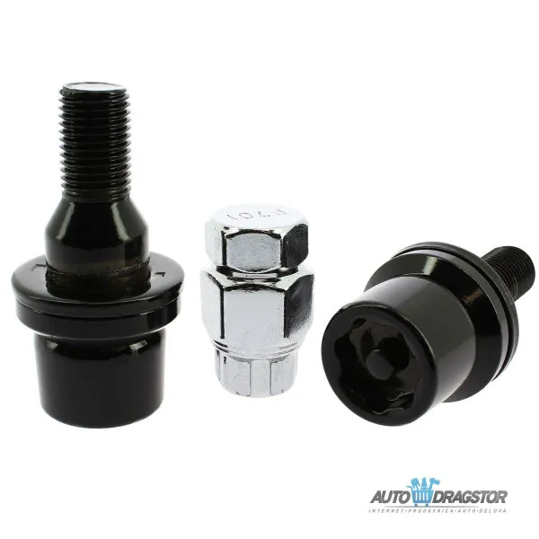 SIGURNOSNI ŠRAFOVI CRNI OEM PSA M12x1.25 L19 