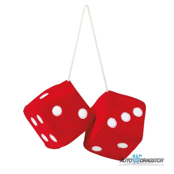 PRIVEZAK KOCKICE CRVENO BELE 6X6CM 