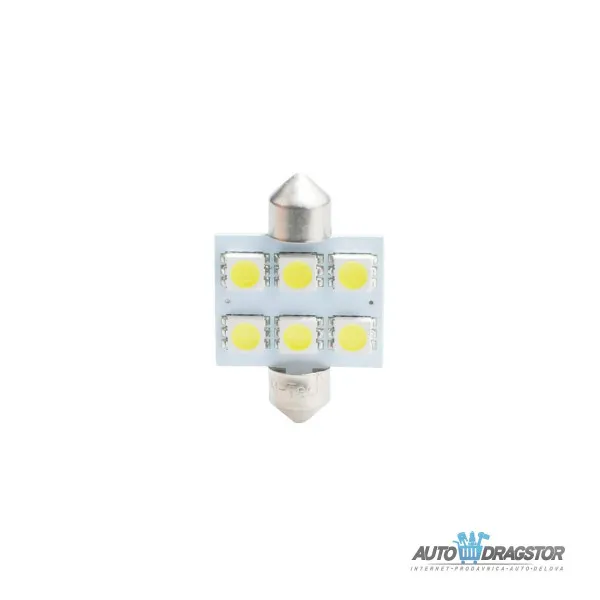 SIJALICA 12V SULFIDNA C5W,C10W SV8.5,36mm LED  6xSMD5050 