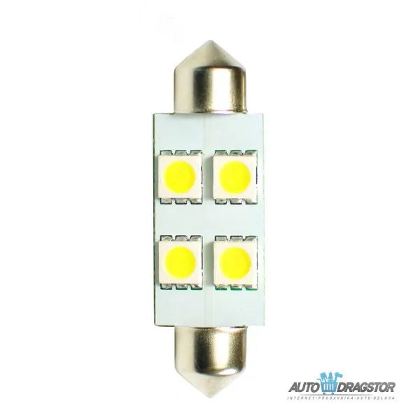 SIJALICA 12V SULFIDNA C5W,C10W SV8.5,41mm LED 4xSMD5050 