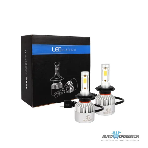 SIJALICA 12V H7 56W LED 2KOM,LUMEN MX.4000lm,BOJA 6500K,ŽIVOTNI VEK 30 000h 