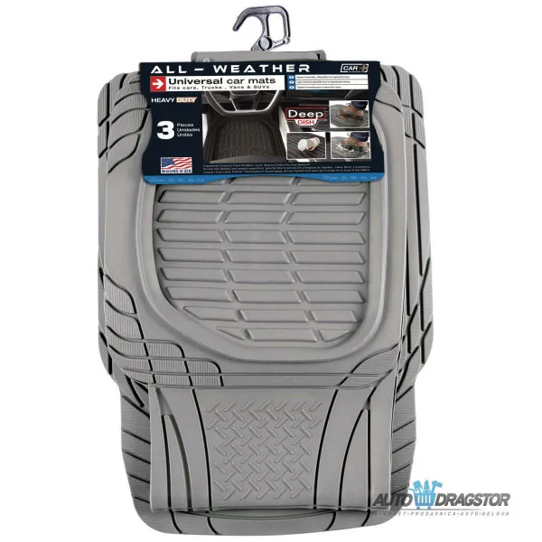 UNIVERZALNE GUMENE PATOSNICE 3KOM SIVE BOJA 