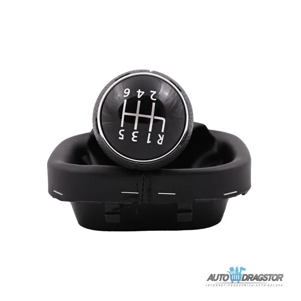 VOLKSWAGEN CADDY/TOURAN RUČICA MENJAČA SA KOŽOM 6 BRZINA VOLKSWAGEN CADDY 2004-2009 TOURAN 2003-2011 